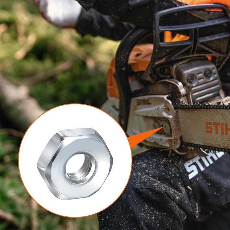 OSROENE Chainsaw Bar Nuts, 23 Pcs Chainsaw Parts, Replacement Parts for Stihl Chainsaw Accessories, Chain Saw Bar Bolt. - Image 3